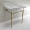 Fauceture KVPB3022M8SQ7 30" Console Sink with Brass Legs (8-Inch, 3 Hole), Marble White/Brushed Brass KVPB3022M8SQ7 - alternate 6